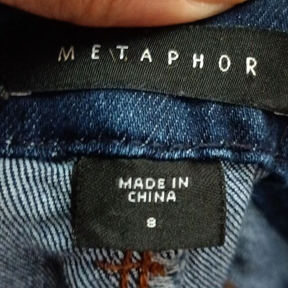 Metaphor Women's Distressed Denim Jeans sz 8 - Picture 4 of 6